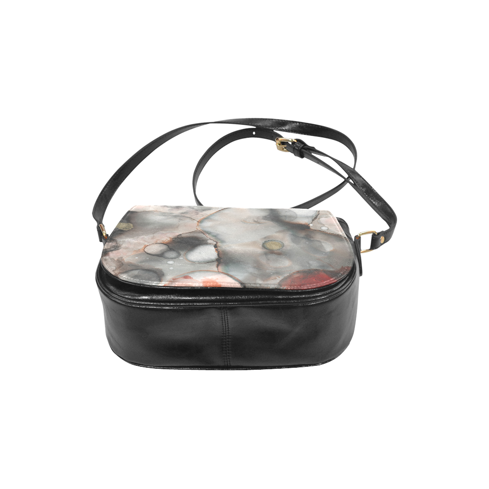 alcohol ink 2 Classic Saddle Bag/Small (Model 1648)