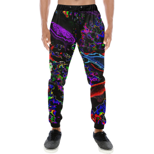 Neon Koi Men's All Over Print Sweatpants (Model L11)