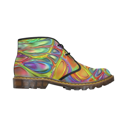 energy liquids 2 by JamColors Women's Canvas Chukka Boots (Model 2402-1)