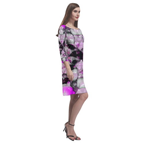 ultra violet c Rhea Loose Round Neck Dress(Model D22)