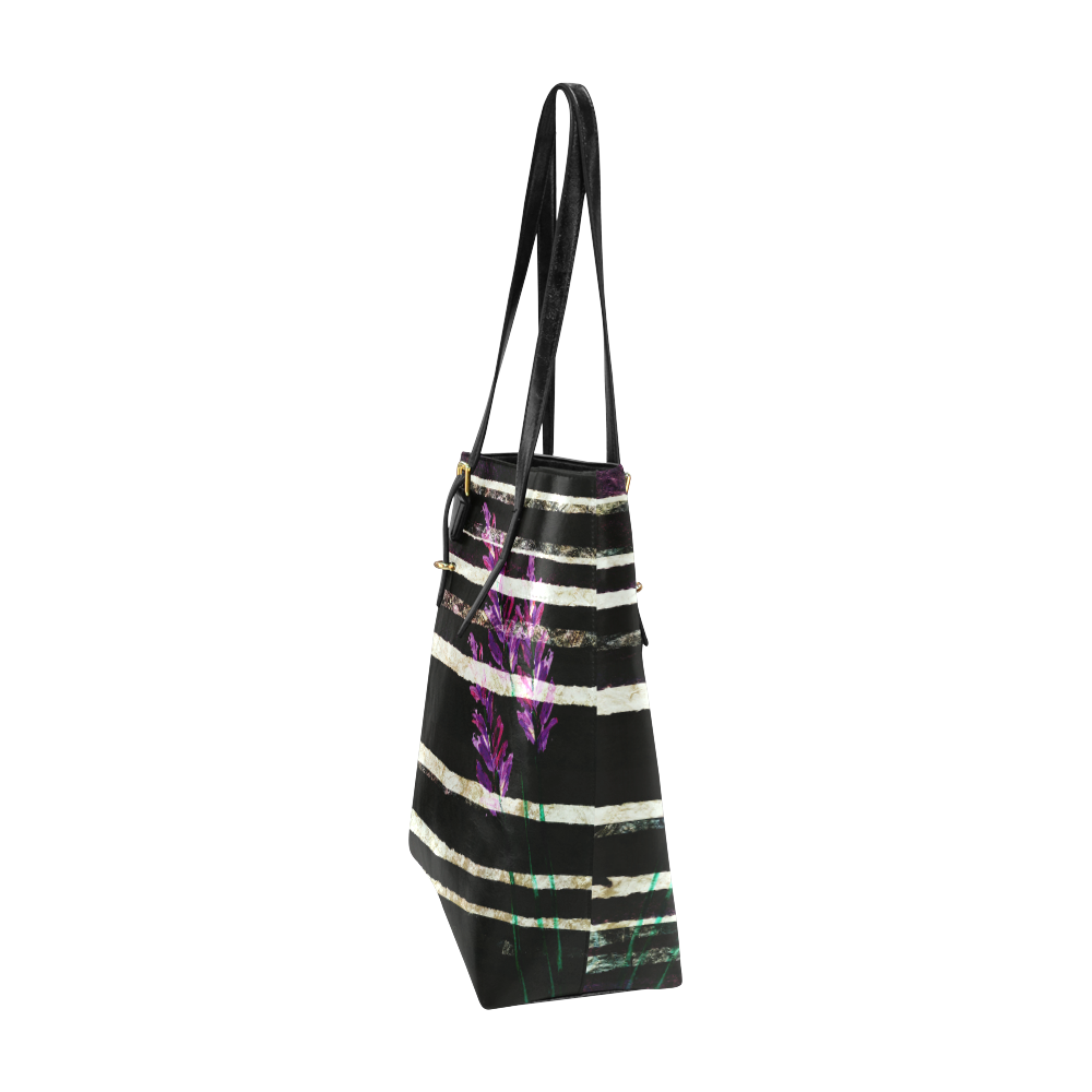 purple flower Euramerican Tote Bag/Small (Model 1655)