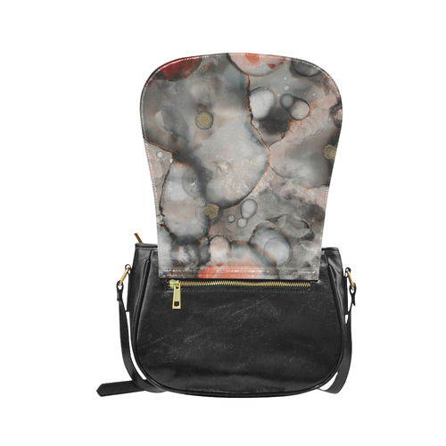 alcohol ink 2 Classic Saddle Bag/Small (Model 1648)