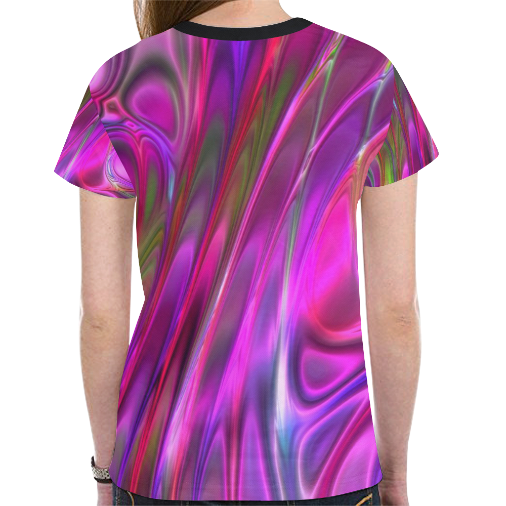 energy liquids 3 by JamColors New All Over Print T-shirt for Women (Model T45)