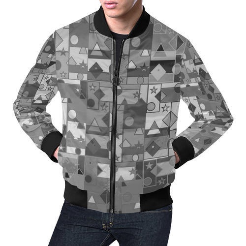 Geometrix by Artdream All Over Print Bomber Jacket for Men (Model H19)