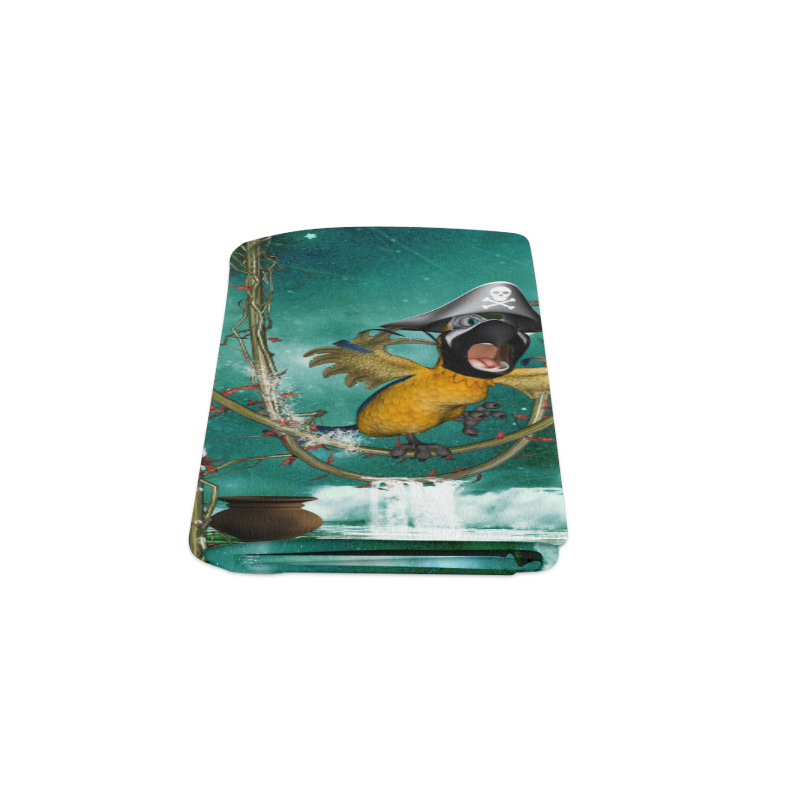 Funny pirate parrot Blanket 50"x60"