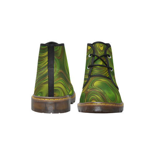 energy liquids 1g Women's Canvas Chukka Boots (Model 2402-1)
