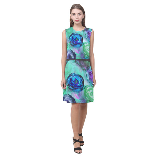 ink roses Eos Women's Sleeveless Dress (Model D01)