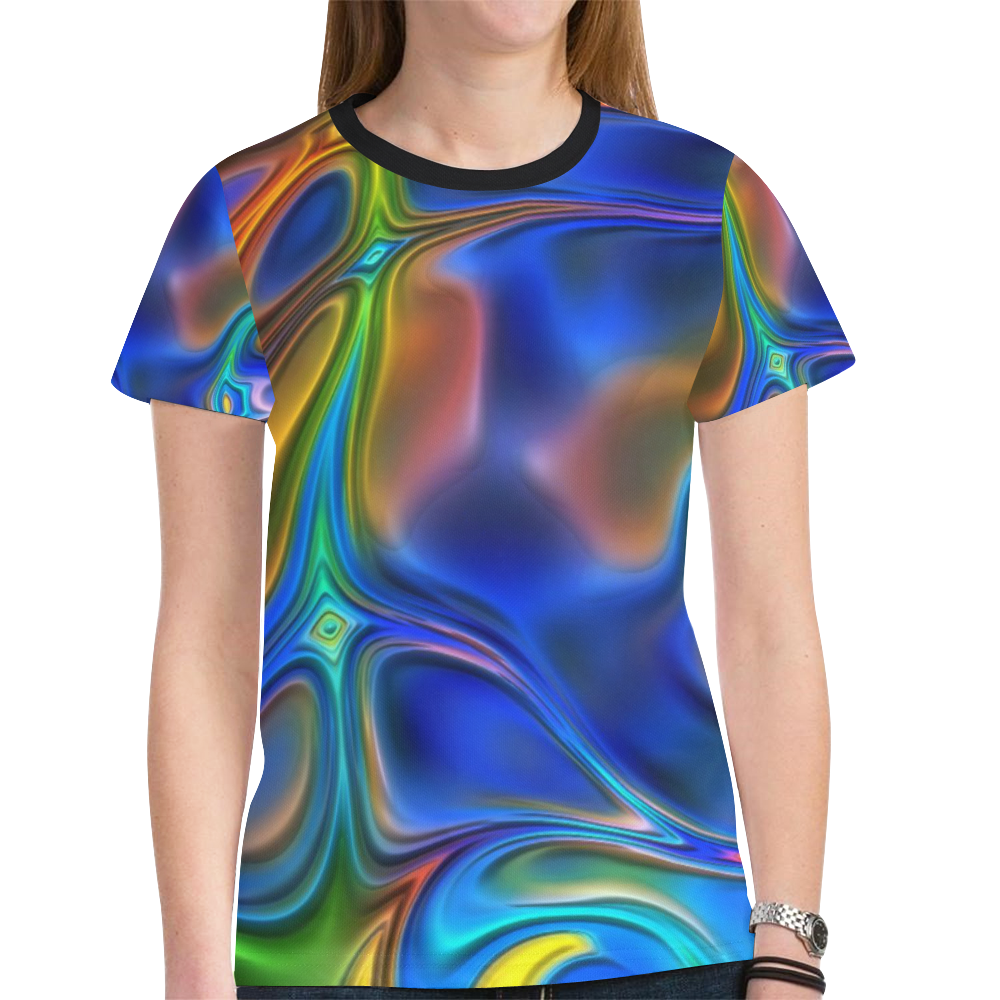 energy liquids 6 by JamColors New All Over Print T-shirt for Women (Model T45)
