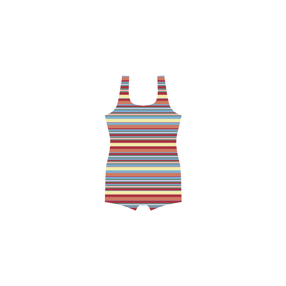 andy_stripes Classic One Piece Swimwear (Model S03)