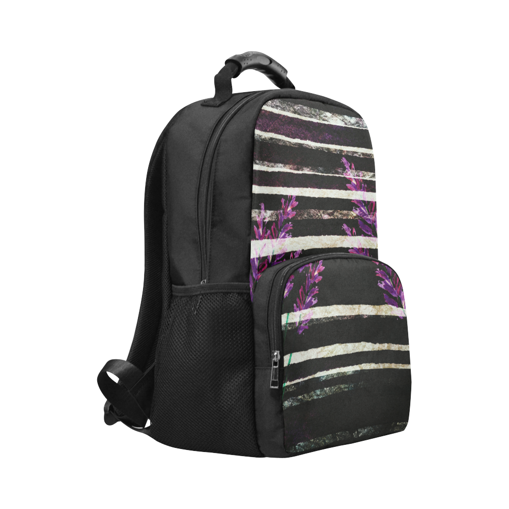 purple flower Unisex Laptop Backpack (Model 1663)