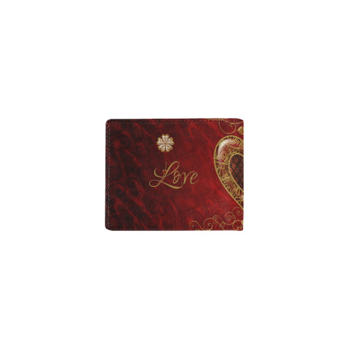 Love, wonderful heart Mini Bifold Wallet (Model 1674)