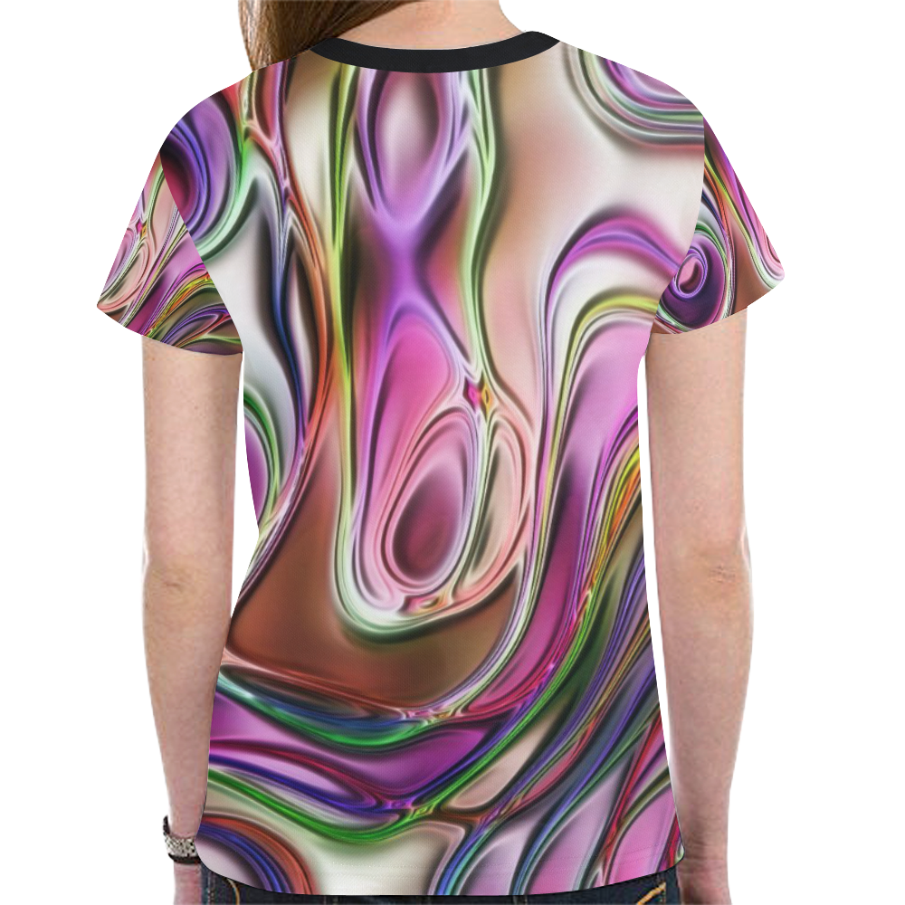 energy liquids 5 by JamColors New All Over Print T-shirt for Women (Model T45)