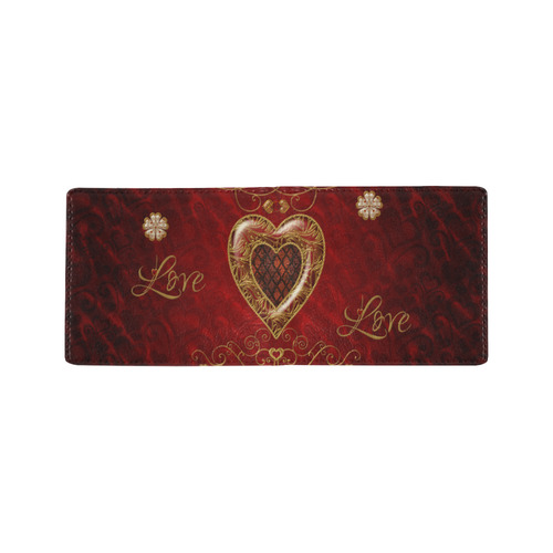 Love, wonderful heart Mini Bifold Wallet (Model 1674)