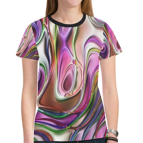 energy liquids 5 by JamColors New All Over Print T-shirt for Women (Model T45)