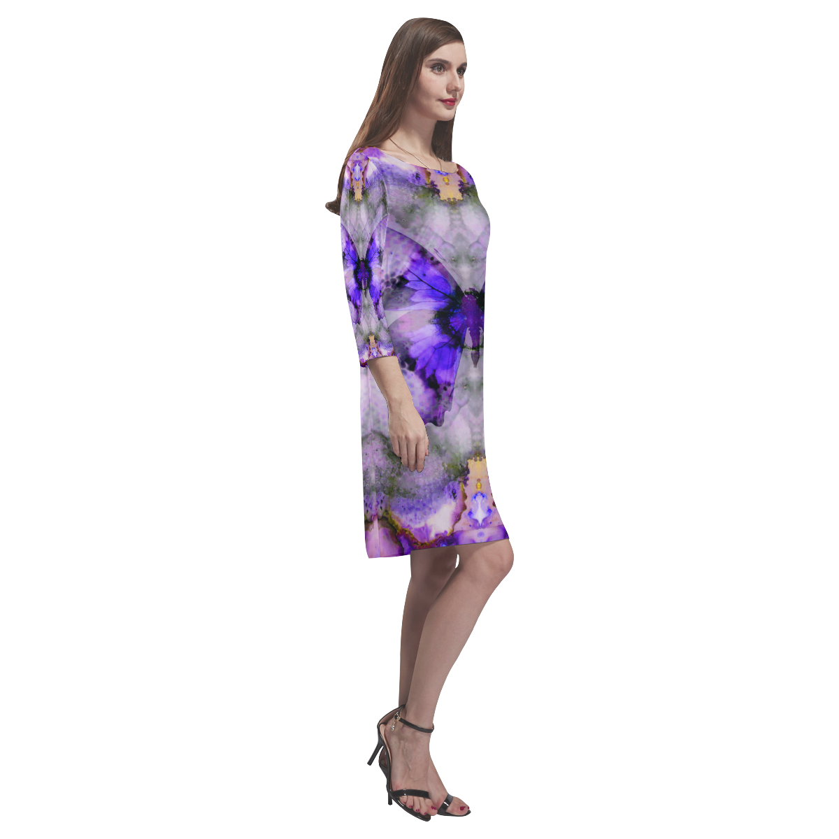 ink-butterfly Rhea Loose Round Neck Dress(Model D22)