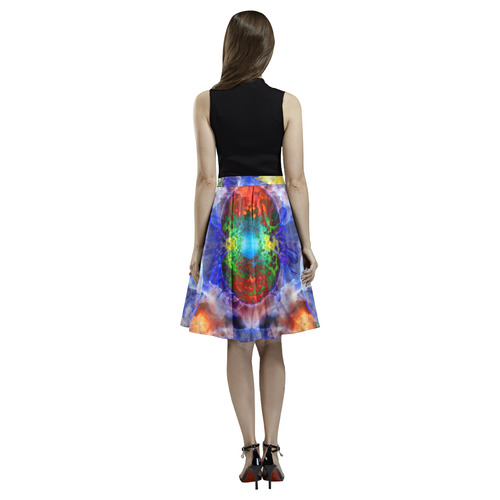 ink-flower Melete Pleated Midi Skirt (Model D15)