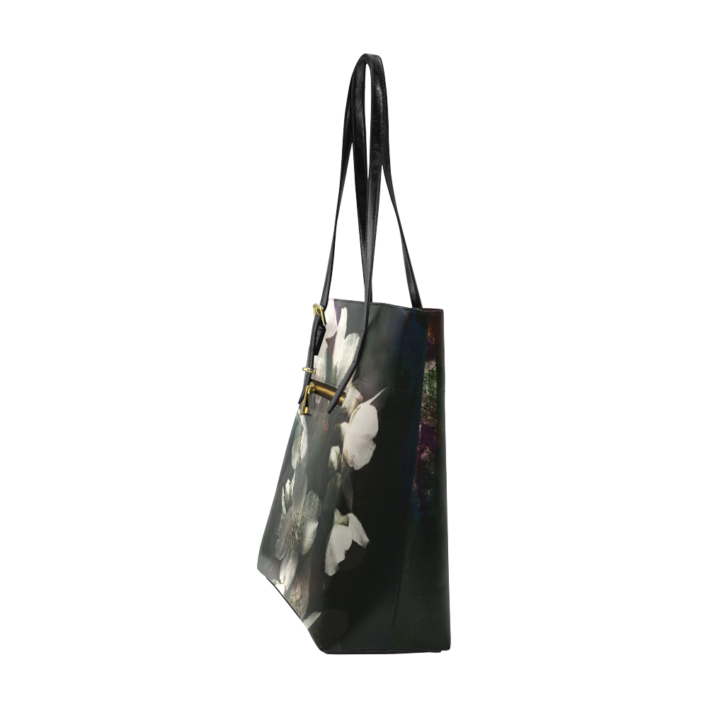 dark-flowers Euramerican Tote Bag/Small (Model 1655)