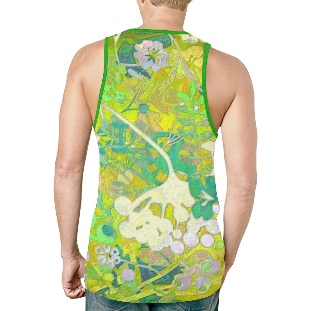 floral 1 New All Over Print Tank Top for Men (Model T46)