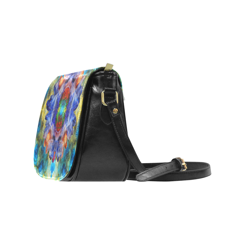 ink-flower Classic Saddle Bag/Small (Model 1648)