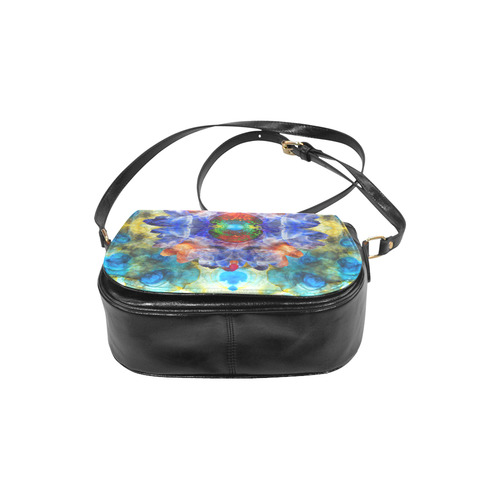 ink-flower Classic Saddle Bag/Small (Model 1648)