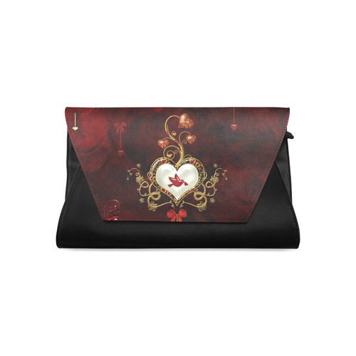 Wonderful heart with dove Clutch Bag (Model 1630)