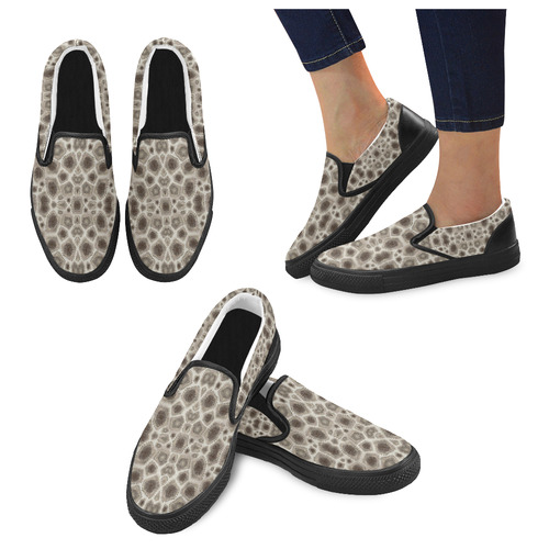Petosky Slip On Women's Slip-on Canvas Shoes (Model 019)