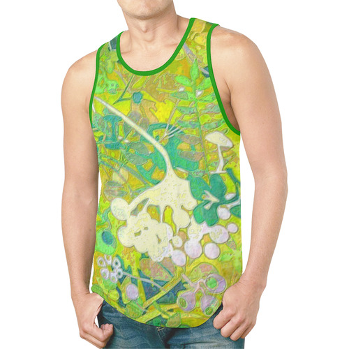 floral 1 New All Over Print Tank Top for Men (Model T46)