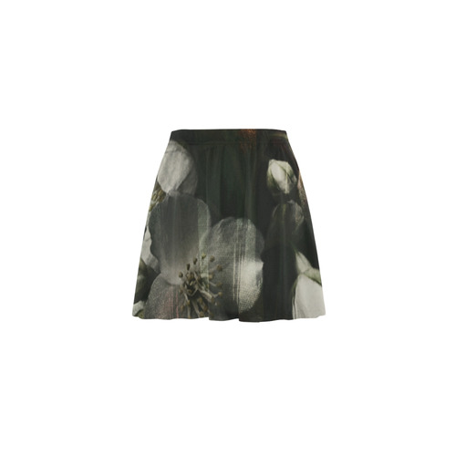 dark-flowers Mini Skating Skirt (Model D36)