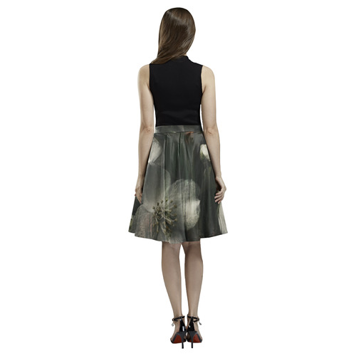 dark-flowers Melete Pleated Midi Skirt (Model D15)