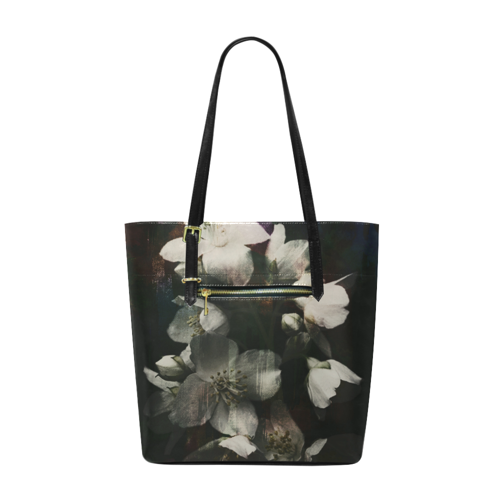 dark-flowers Euramerican Tote Bag/Small (Model 1655)