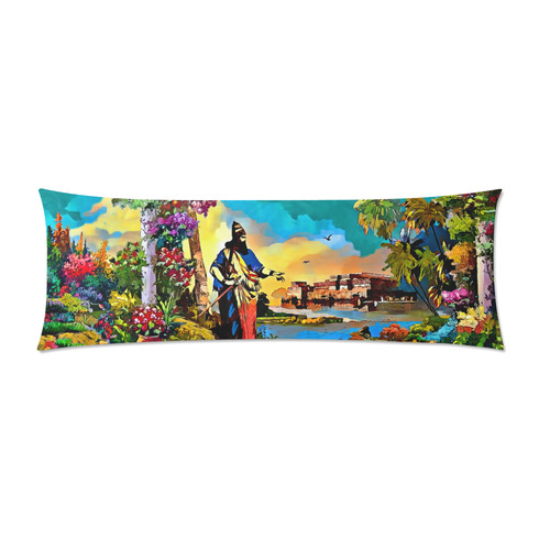 Assyrian King Custom Zippered Pillow Case 21"x60"(Two Sides)