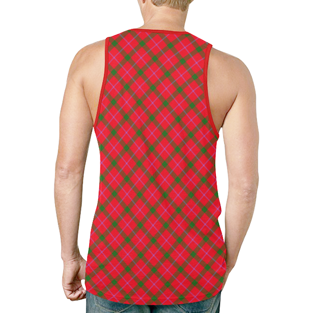 Holiday plaid Christmas tartan New All Over Print Tank Top for Men (Model T46)