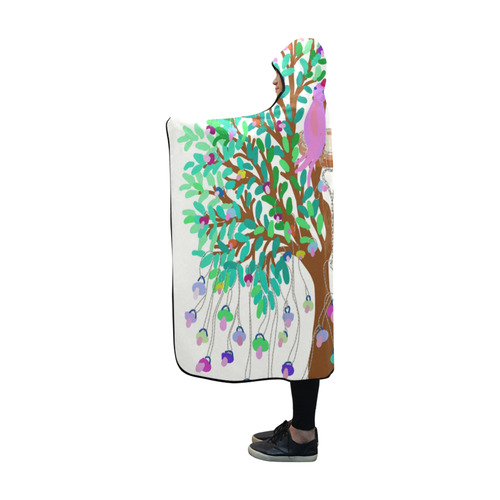 arbre a tetines Hooded Blanket 60''x50''