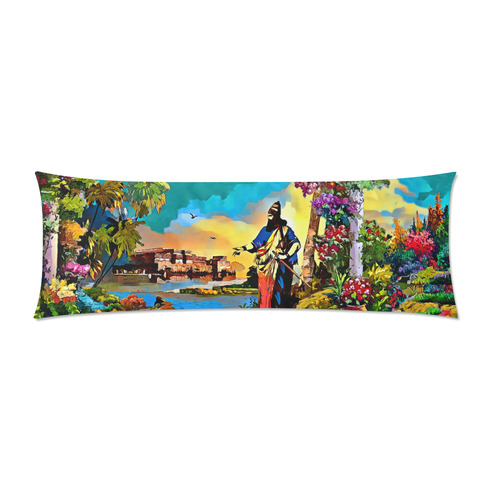 Assyrian King Custom Zippered Pillow Case 21"x60"(Two Sides)