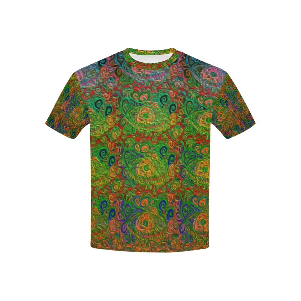 Your Paisley Eye Oil Paint by MJS and Aleta Kids' All Over Print T-shirt (USA Size) (Model T40)