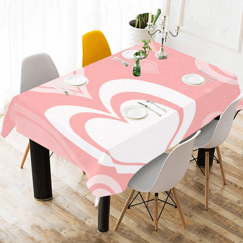 IHEART Cotton Linen Tablecloth 60" x 90"