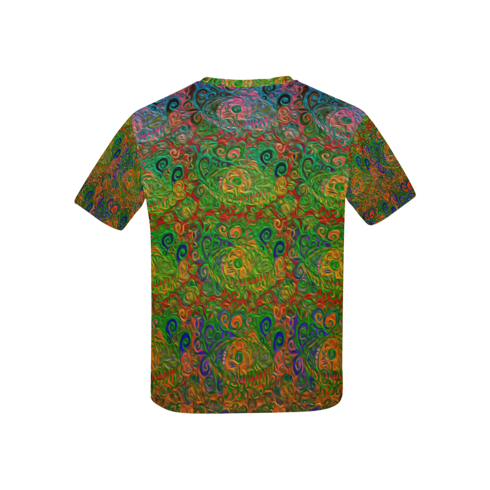 Your Paisley Eye Oil Paint by MJS and Aleta Kids' All Over Print T-shirt (USA Size) (Model T40)