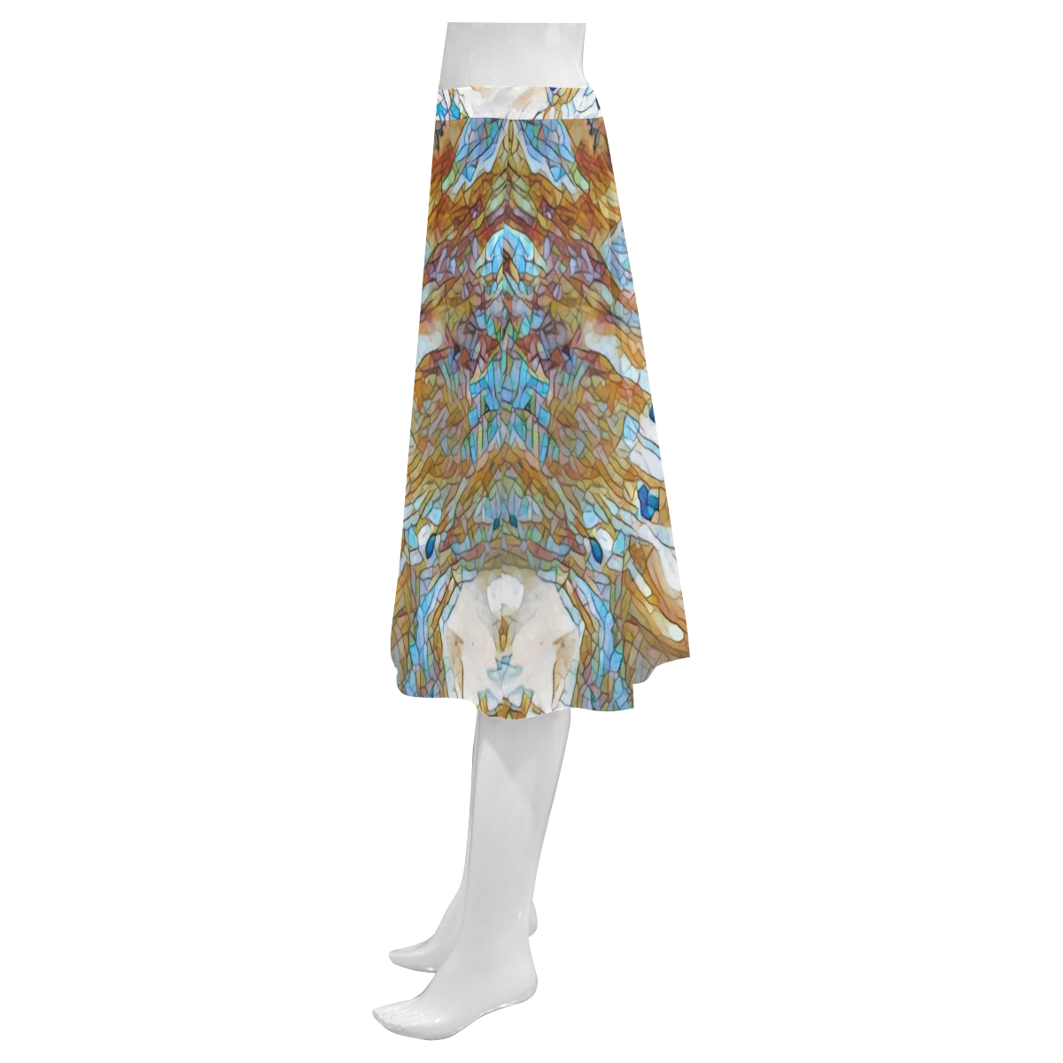 Trip Mnemosyne Women's Crepe Skirt (Model D16)