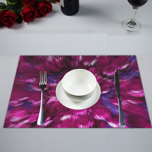 Purple pyramid placemats Placemat 14’’ x 19’’ (Set of 4)