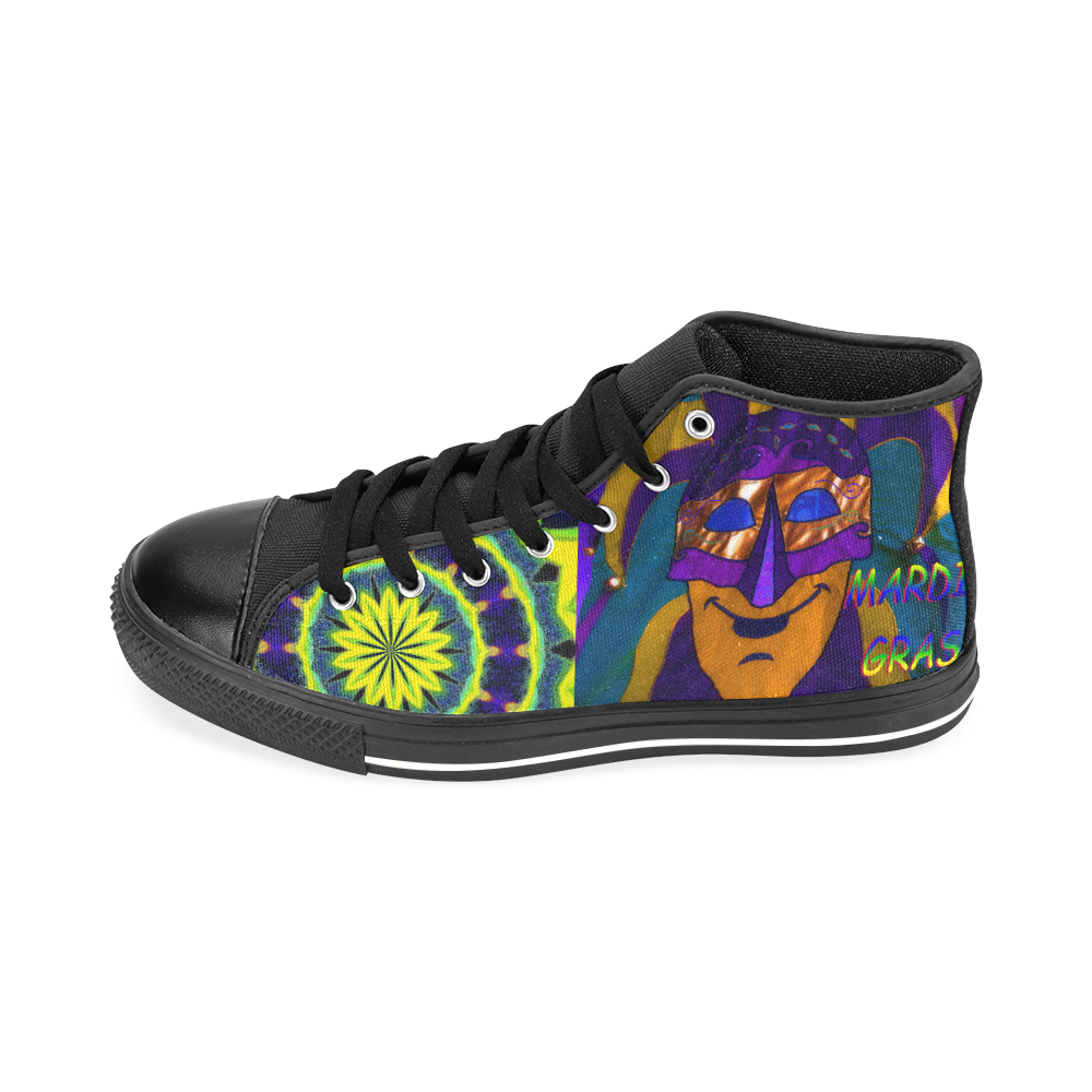 MARDI ARTY Men’s Classic High Top Canvas Shoes /Large Size (Model 017)