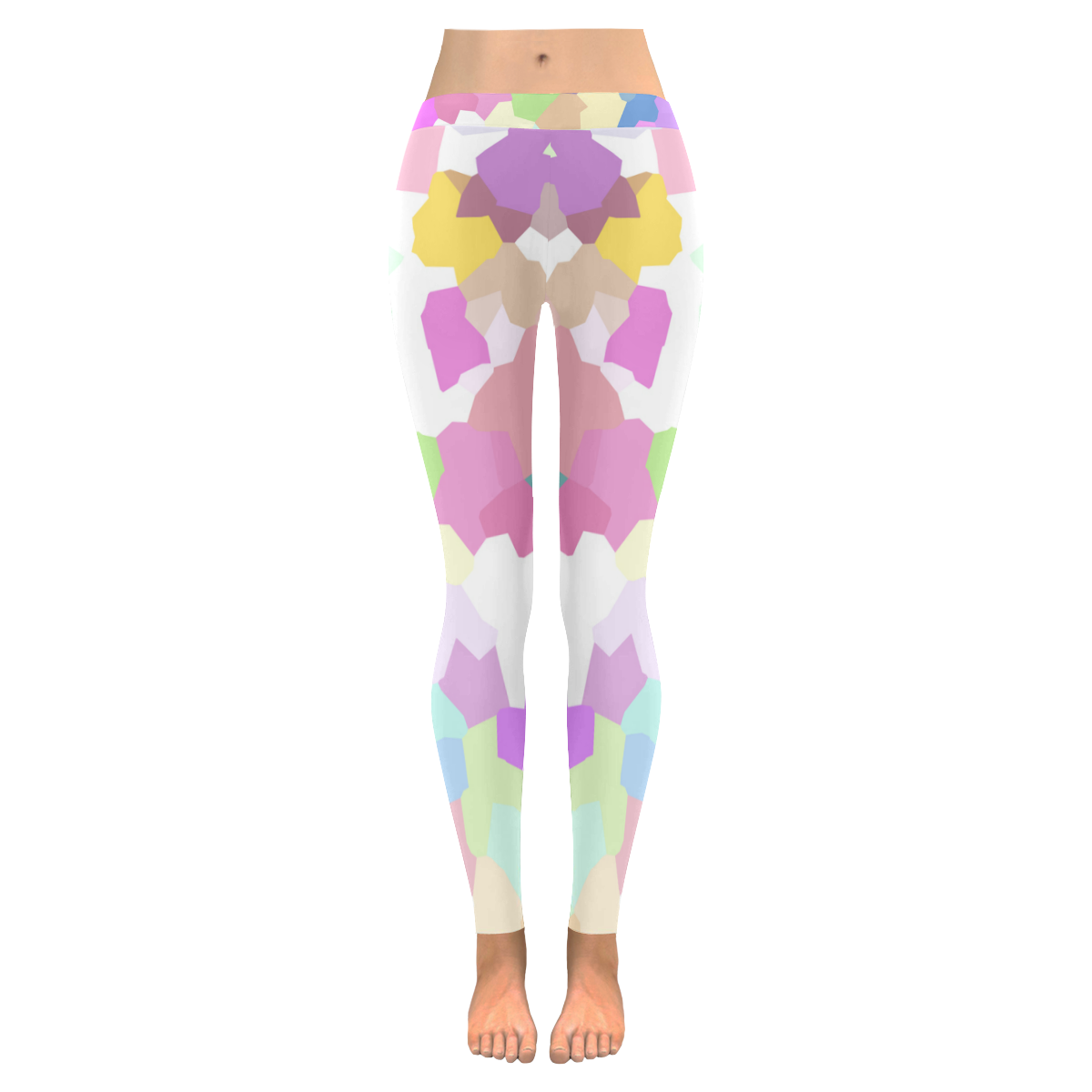 colorfulcamo Women's Low Rise Leggings (Invisible Stitch) (Model L05)