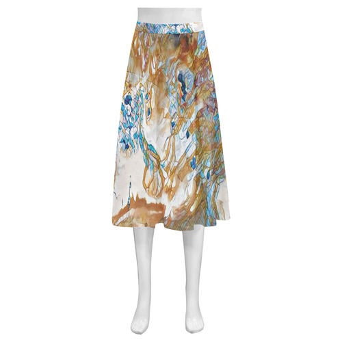 Trip Mnemosyne Women's Crepe Skirt (Model D16)