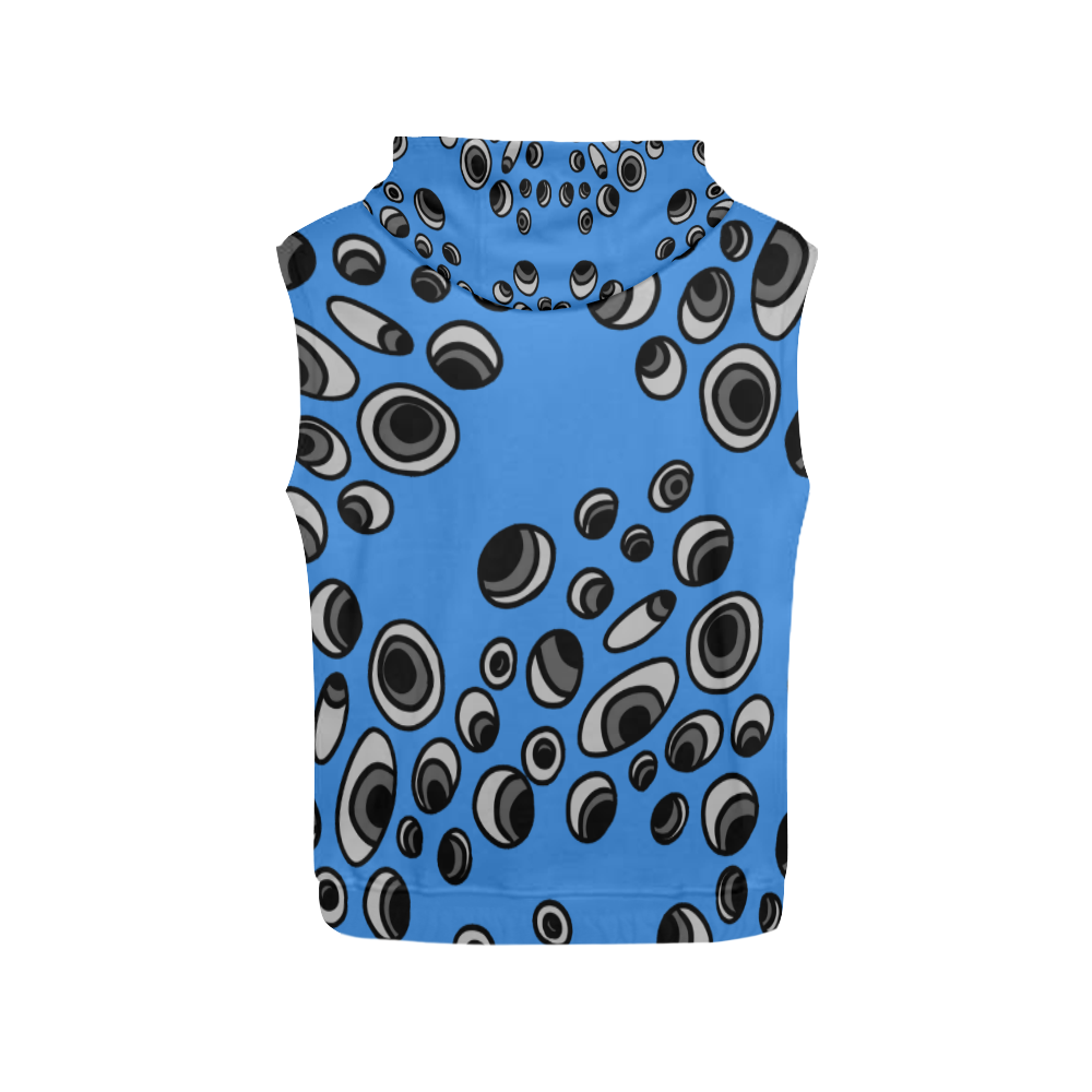 Eye see a Mess All Over Print Sleeveless Hoodie for Women (Model H15)