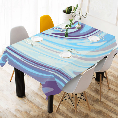 purpleriver Cotton Linen Tablecloth 60" x 90"