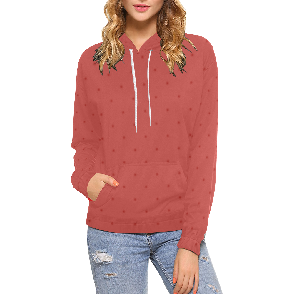 Sunset Dots All Over Print Hoodie for Women (USA Size) (Model H13)