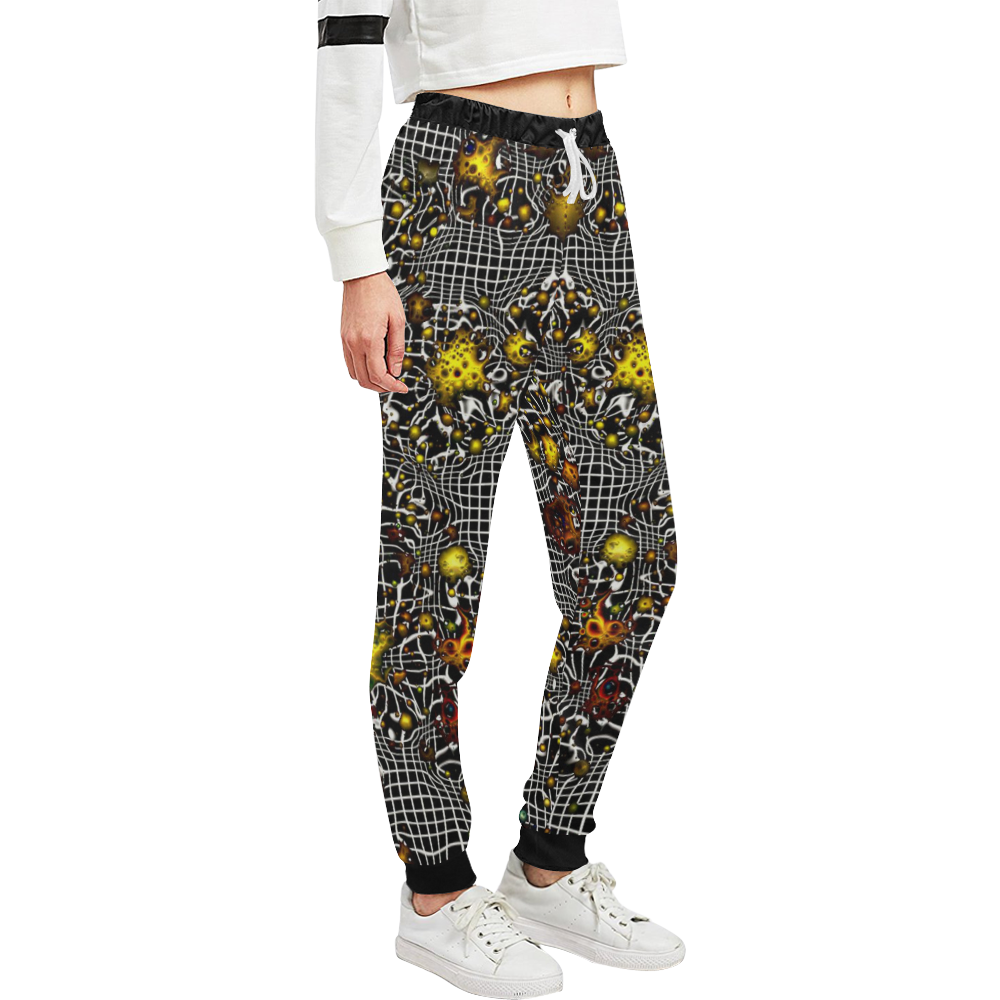 sci-fi fantasy cosmos yellow by JamColors Unisex All Over Print Sweatpants (Model L11)