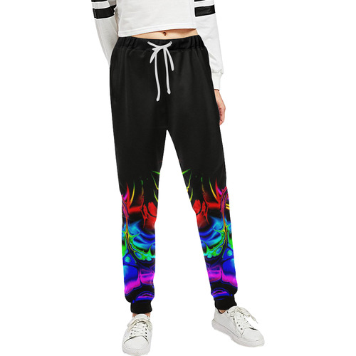 Abstract glowing 03 Unisex All Over Print Sweatpants (Model L11)