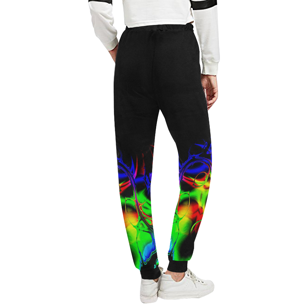 Abstract glowing 02 Unisex All Over Print Sweatpants (Model L11)
