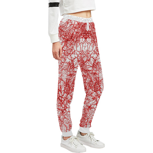 Cracked 2 red Unisex All Over Print Sweatpants (Model L11)