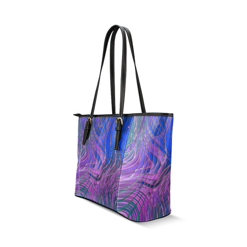 energy liquids 4 by JamColors Leather Tote Bag/Large (Model 1640)